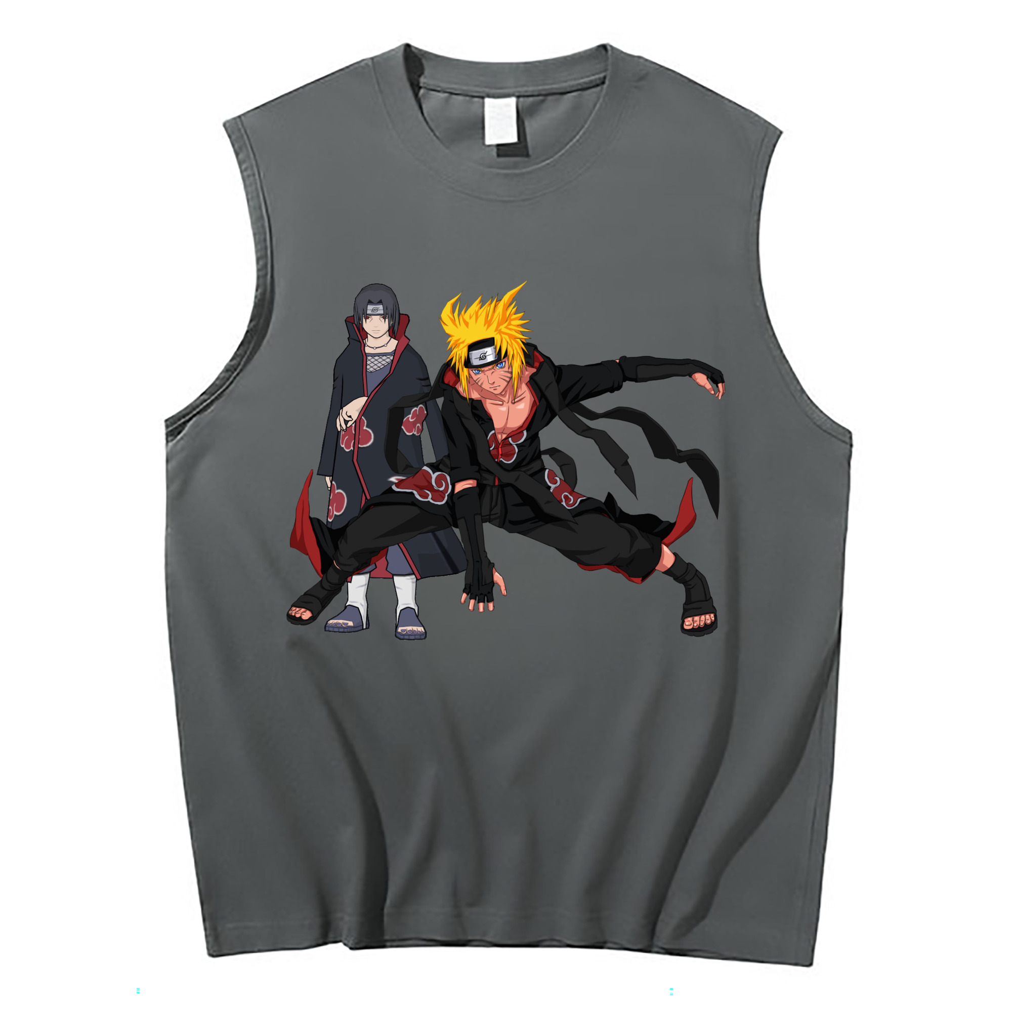 （画像用） NARUTO -ナルト- うずまき ナルト Uzumaki Naruto コットン100％タンクトップ（フロントプリント）